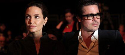 Angelina Jolie y Brad Pitt (AFP)