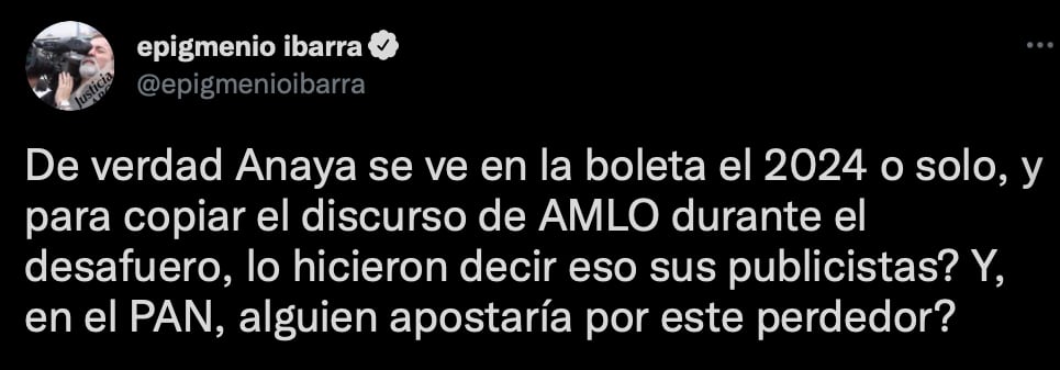 Epigmenio Ibarra cuestionó si la estrategia de Ricardo Anaya es una estrategia de publicidad (Foto: Twitter/@epigmenioibarra)