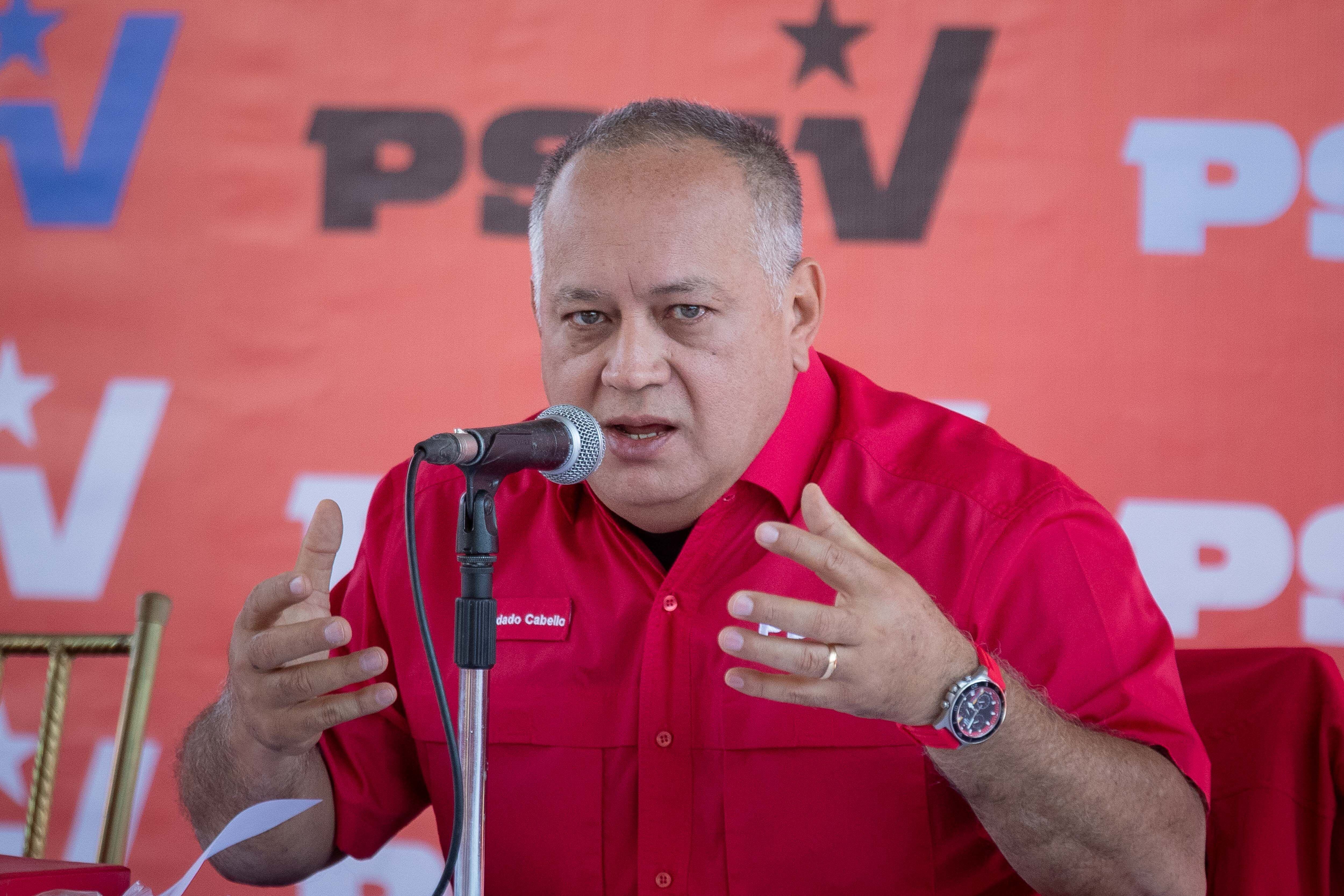 El número dos del chavismo, Diosdado Cabello. EFE/ Rayner Peña R. 