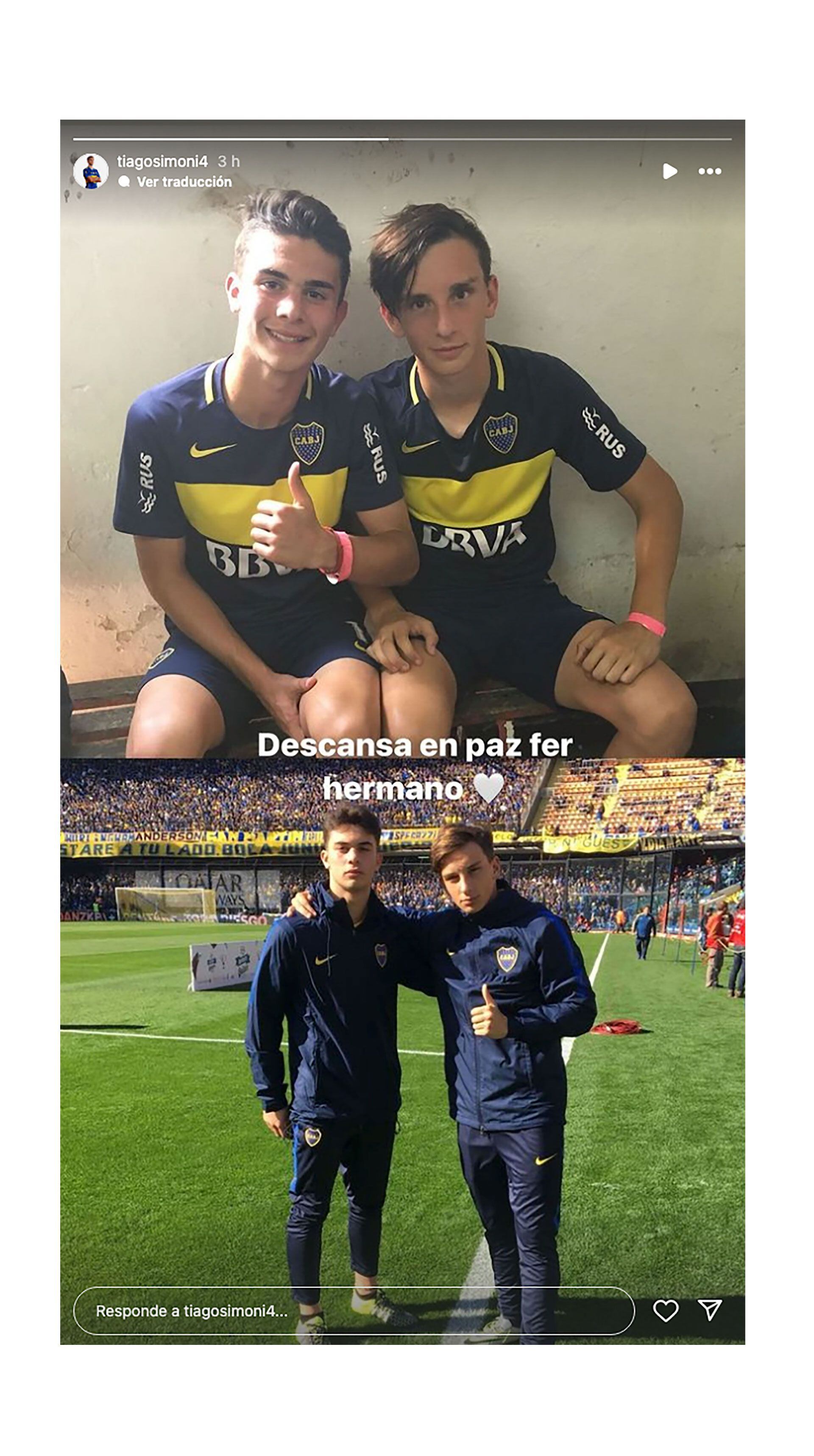 Jugadores de Boca despiden a Fermín Núñez