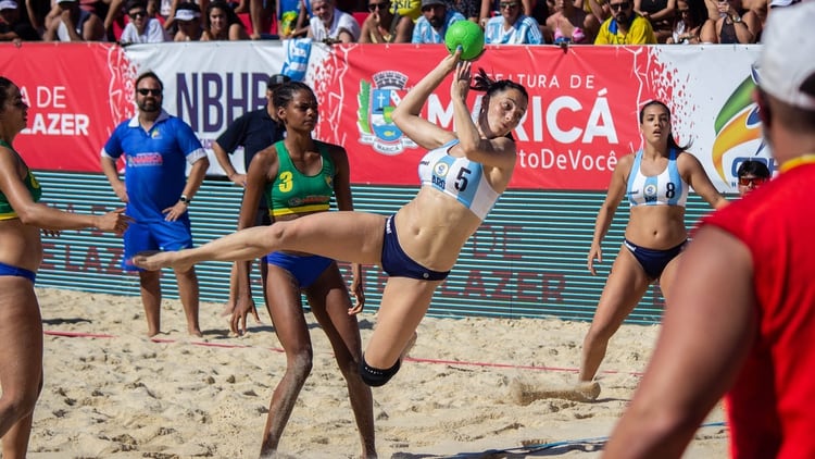 Gran Producción De Argentina En El Beach Handball Las