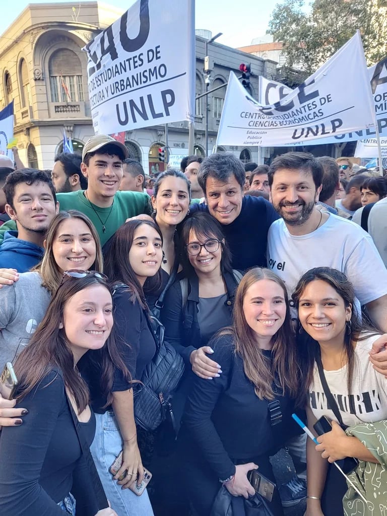 Facundo Manes en la marcha