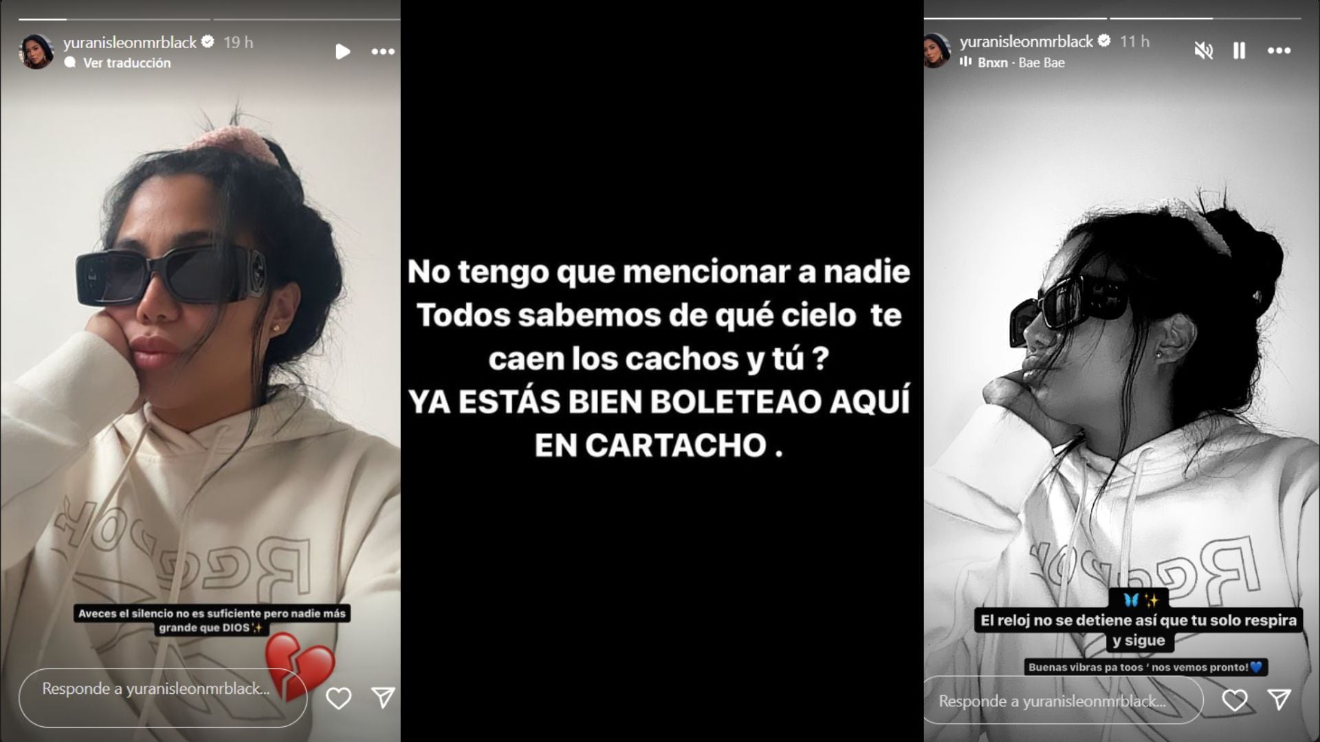 Yuranis León sugirió problemas de infidelidad en su matrimonio - crédito @yuranisleonmrblack/Instagram