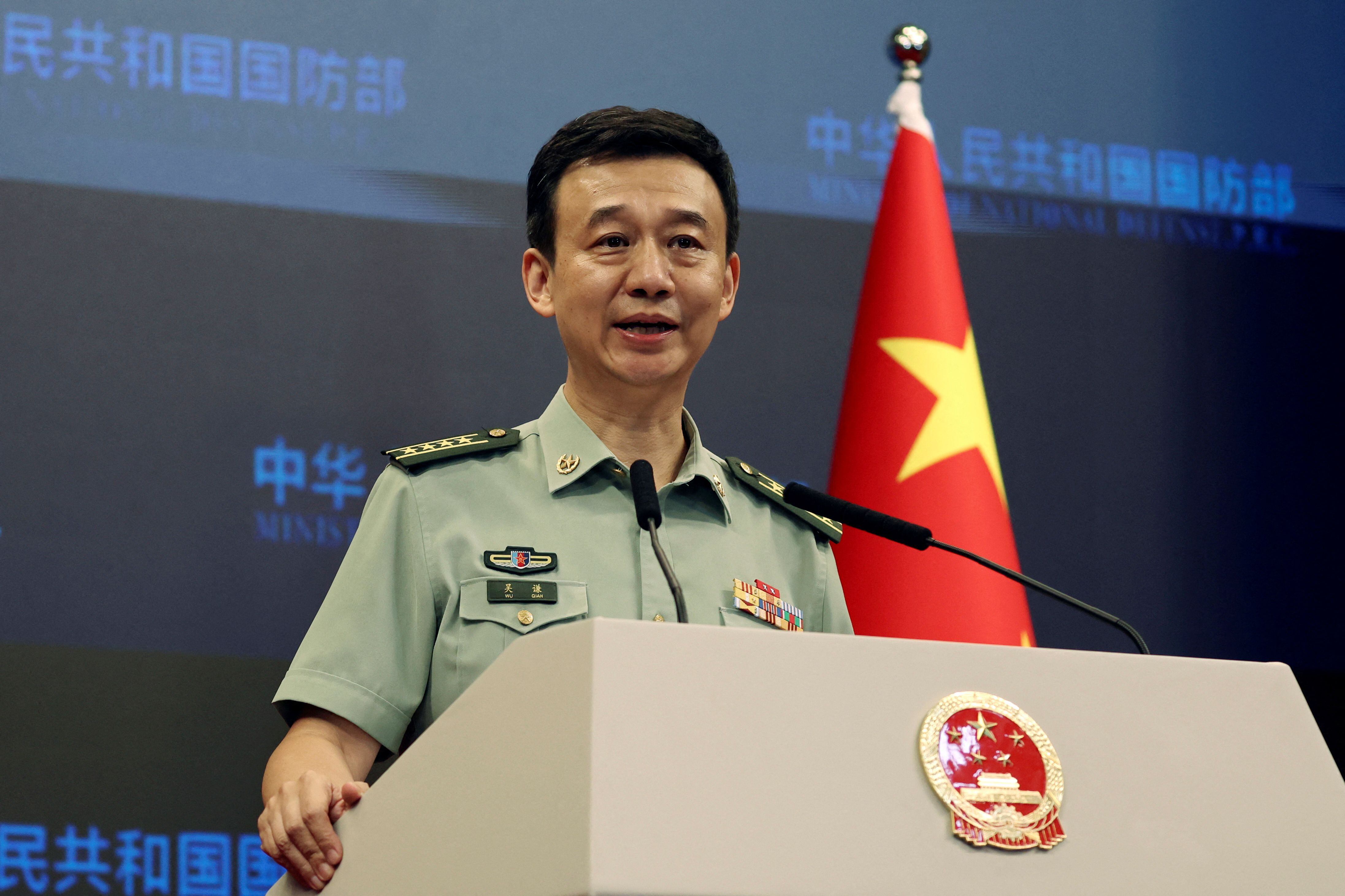 Wu Qian, vocero del Ministerio de Defensa de China (REUTERS/Yew Lun Tian)