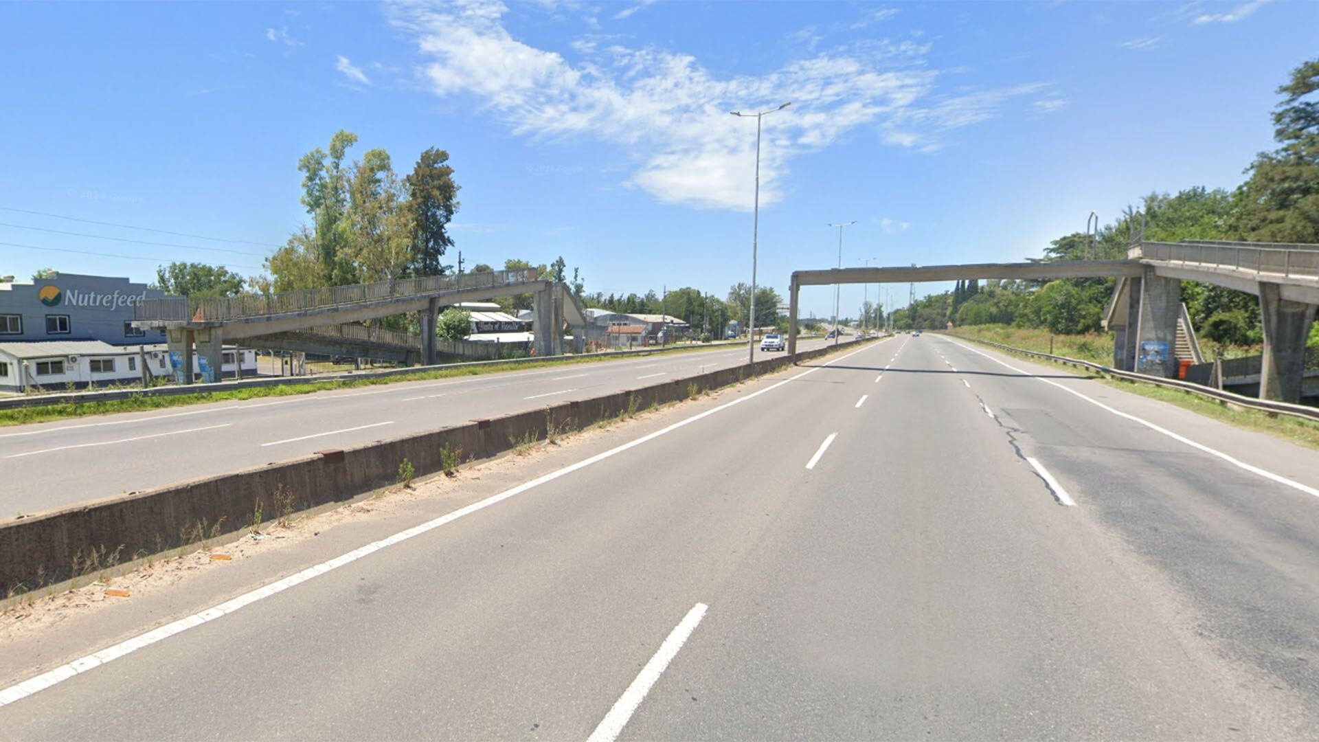 El cruce de la ruta nacional 8, en Fátima, Pilar