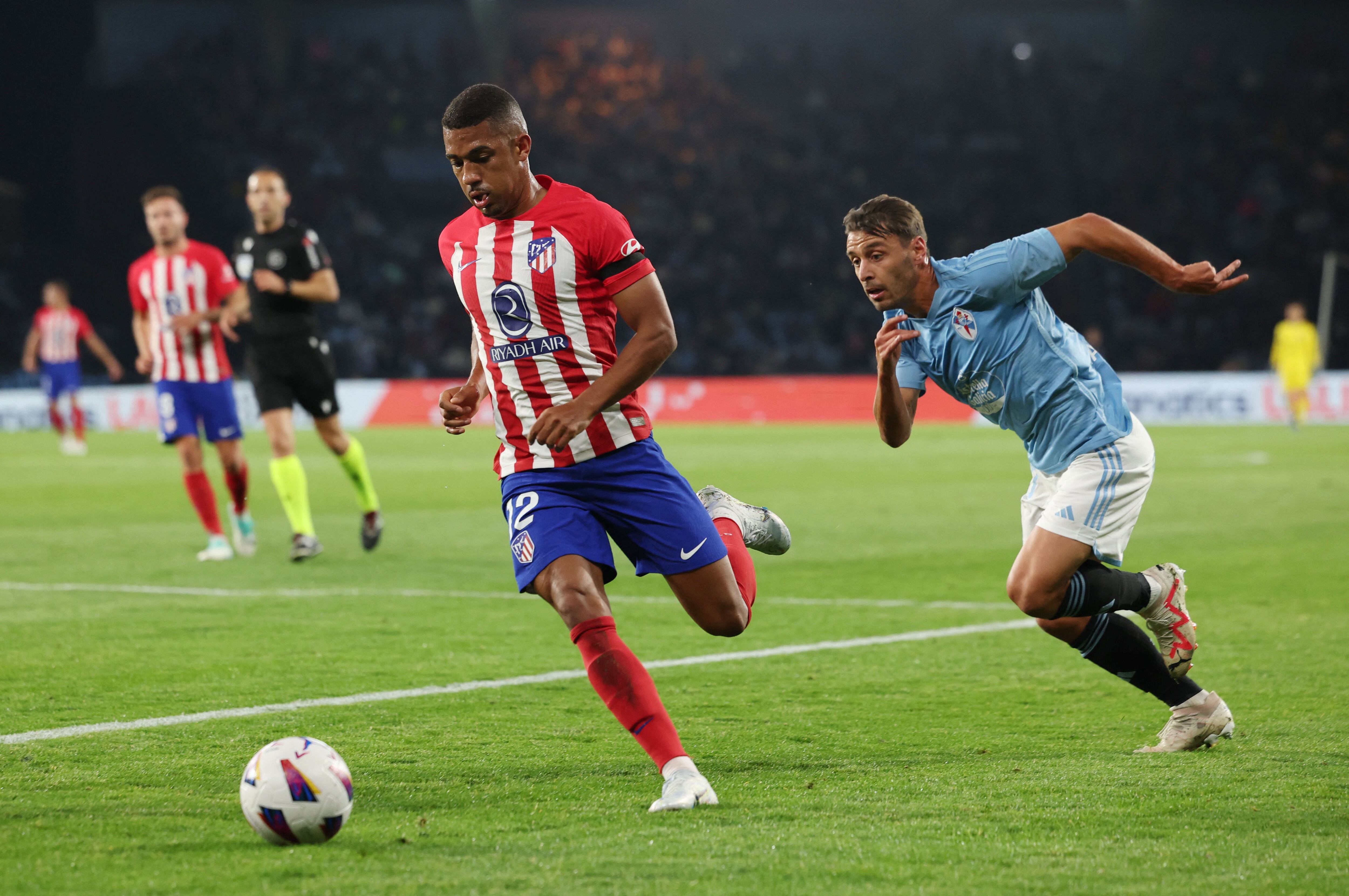 Samu Lino durante el partido ante el Celta (REUTERS).