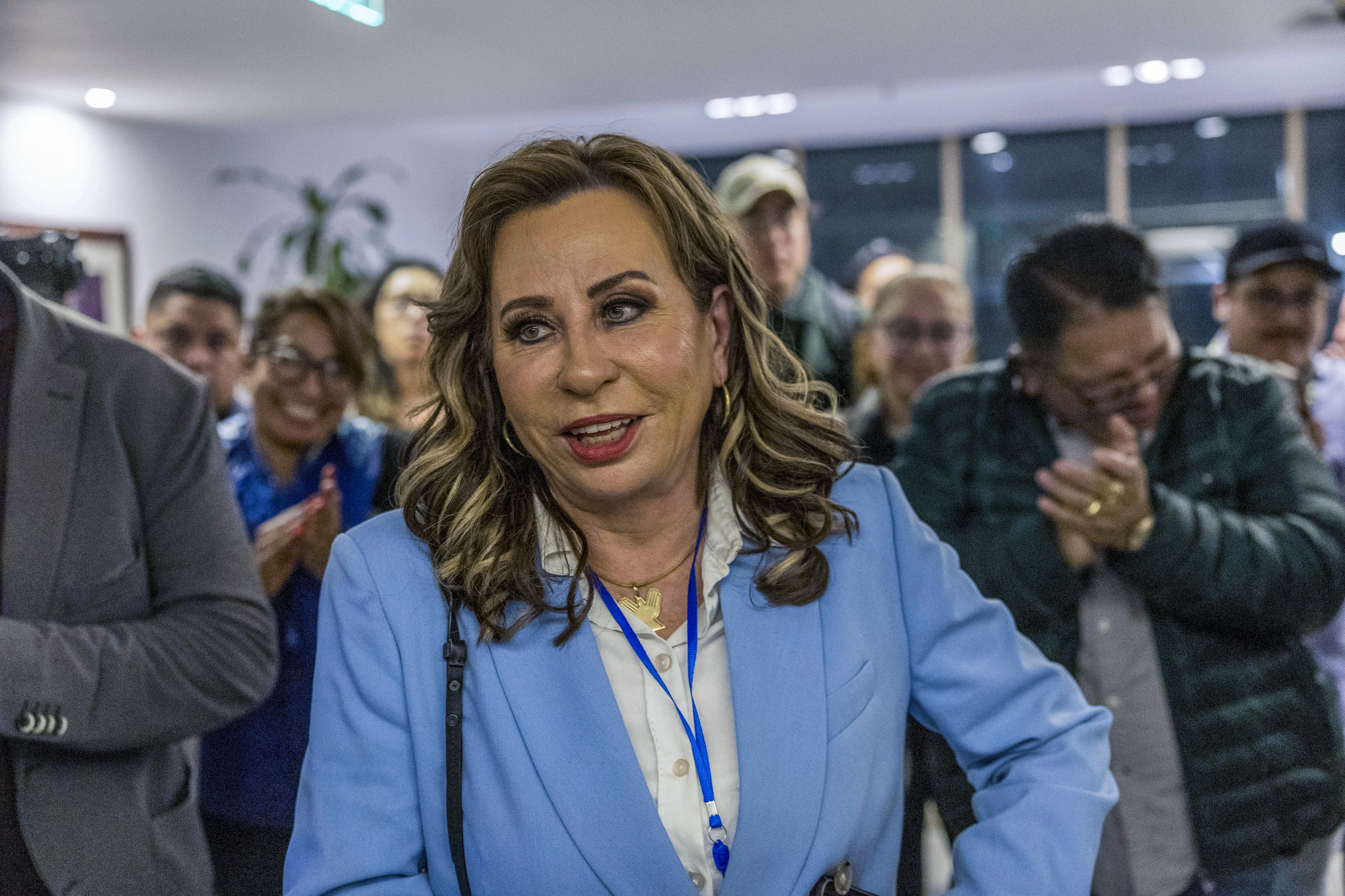 Fotografía de archivo de la candidata a la presidencia de Guatemala por el partido UNE, Sandra Torres Casanova (EFE/ Esteban Biba)