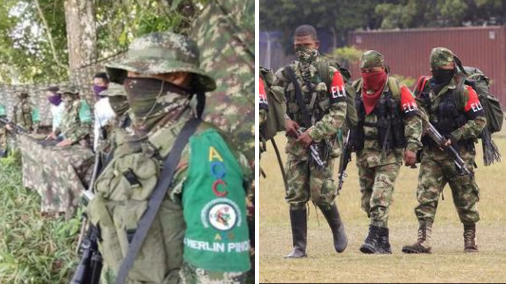 Combates entre el Clan del Golfo y el ELN en Remedios (Antioquia). (Crédito: Fiscalía / Reuters)