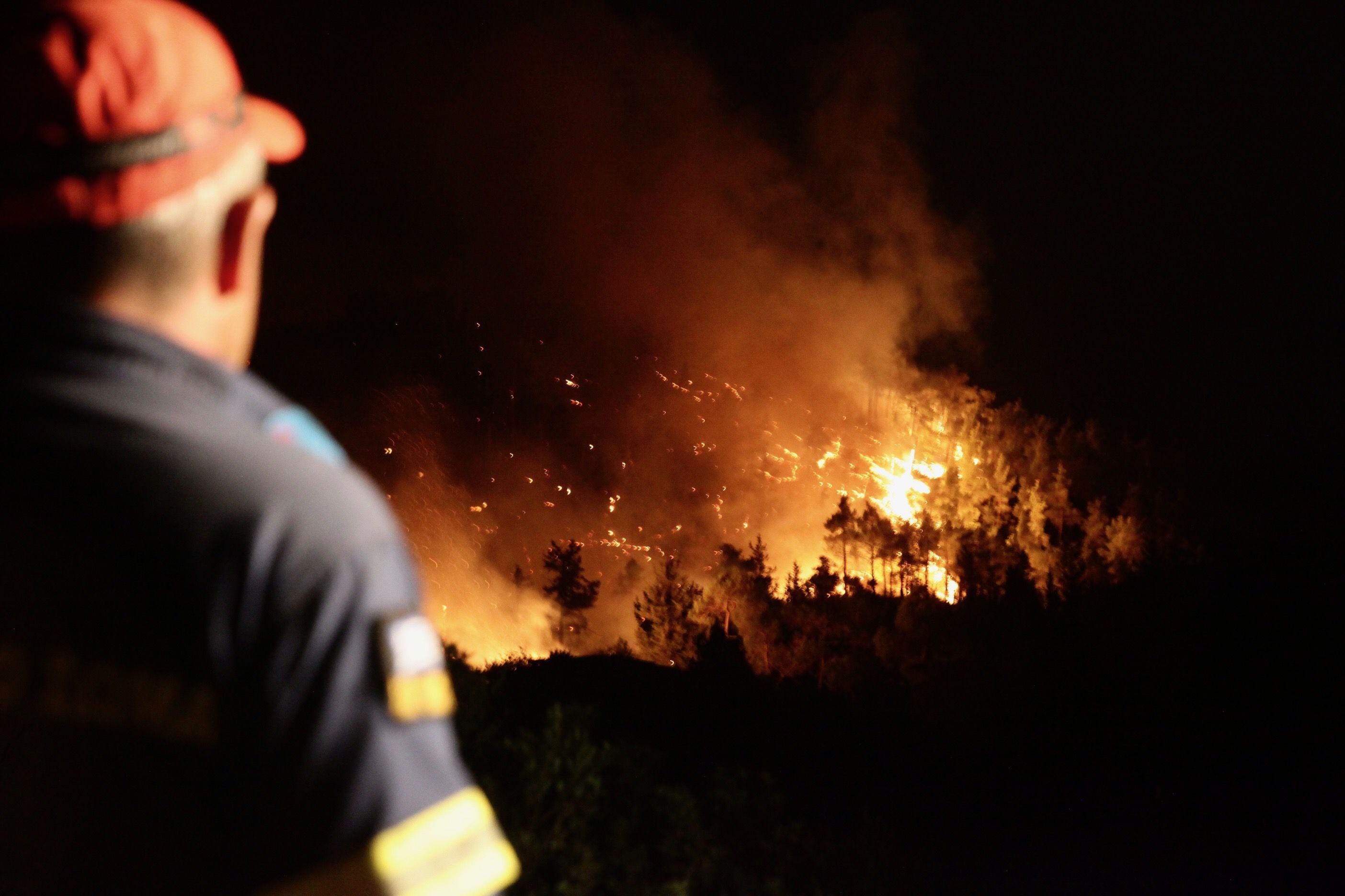 En países como Canadá y Grecia, las temperaturas altas de julio favorecieron el desarrollo de incendios de vegetación (Archivo)