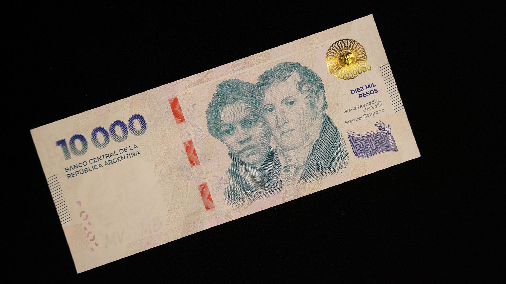 Nuevo Billete 10000 pesos argentinos