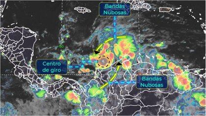 La tormenta tropical Iota continúa su avance por el Mar Caribe (Foto: Servicio Meteorológico Nacional)