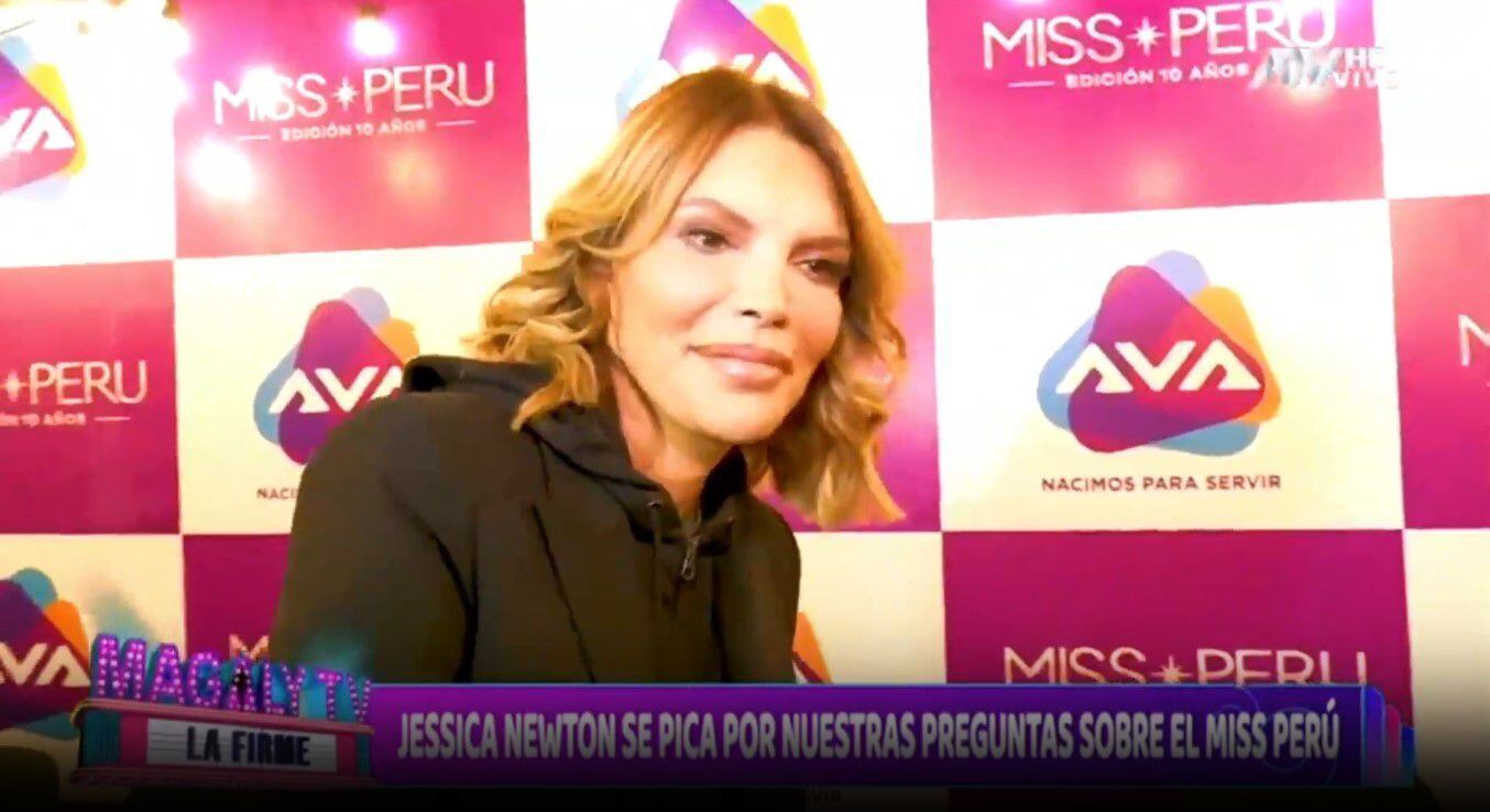 Jessica Newton y su contundente mensaje a Magaly Medina sobre el ‘Miss Perú’. (Captura: Magaly TV La Firme)