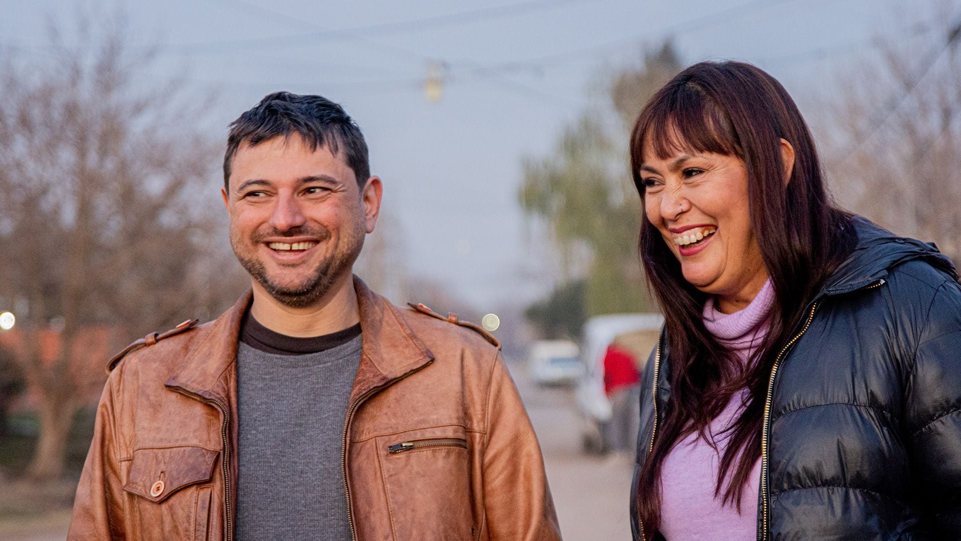 Juan Grabois y Fernanda Miño