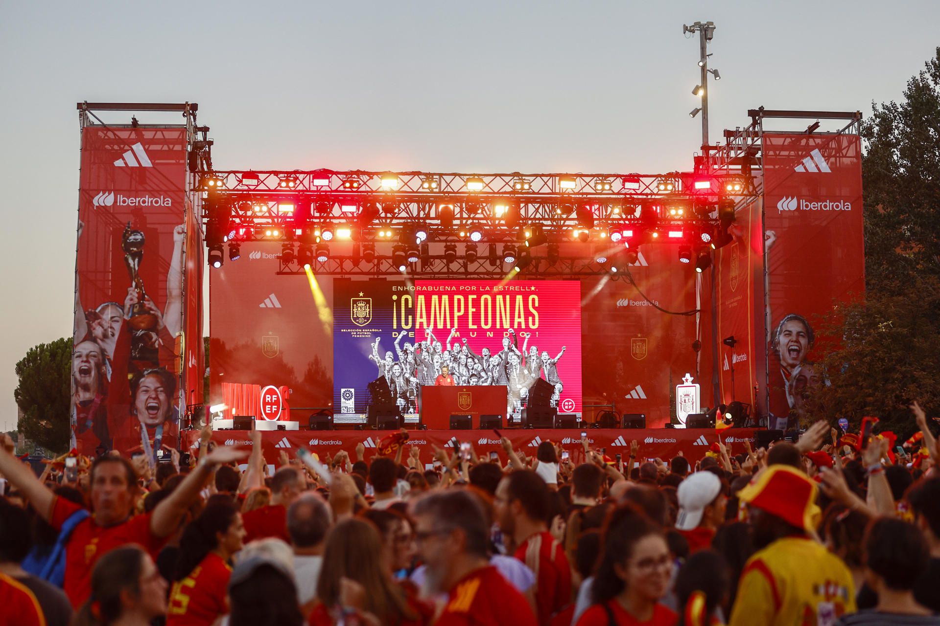 Recibimiento seleccion española femenina