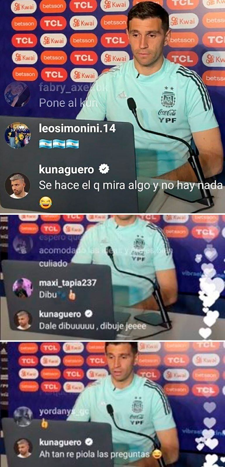 El Show Del Kun Agüero En Las Redes Durante La Conferencia De La