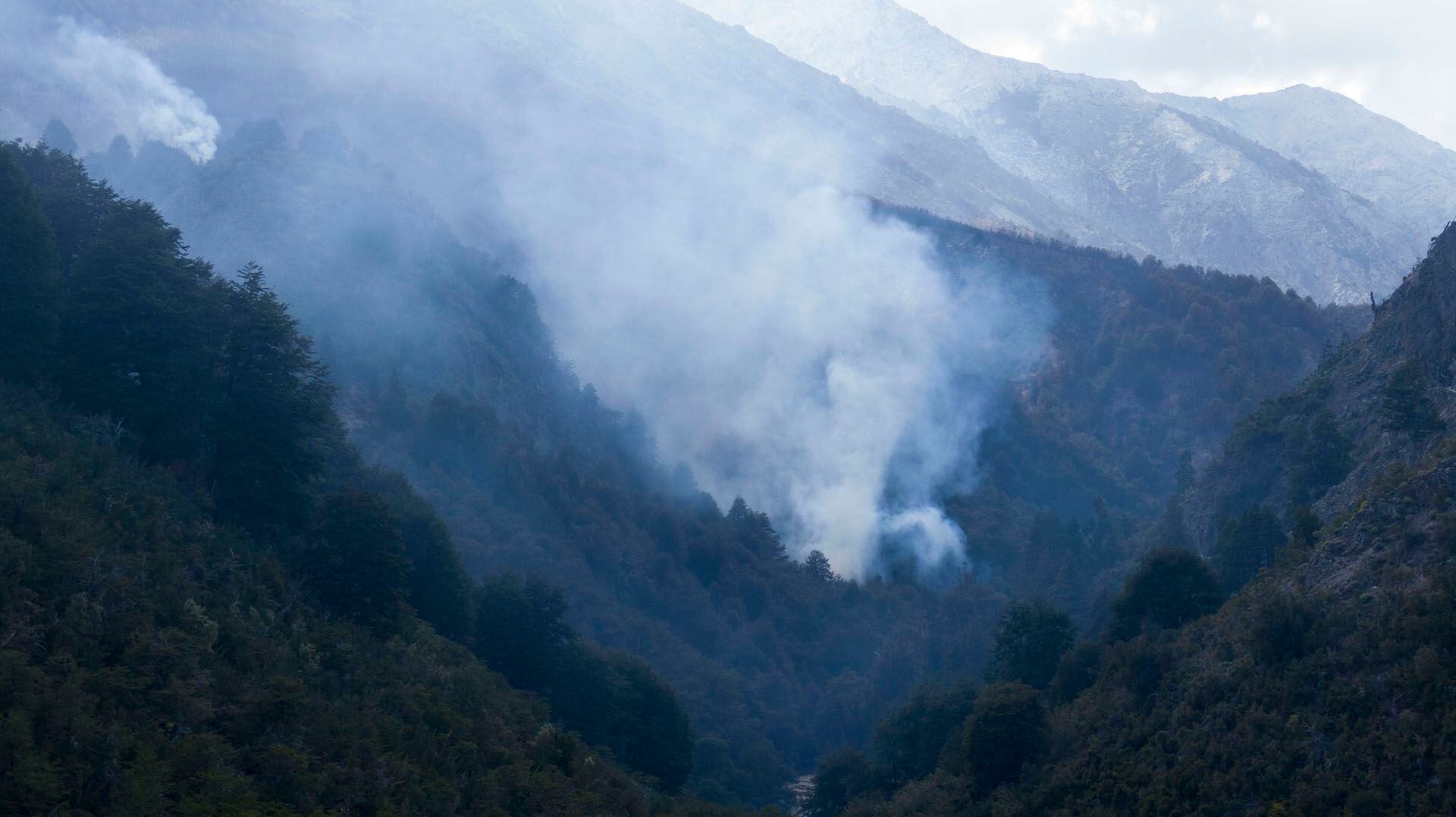 Incendios en la Patagonia Barioche - El Bolson