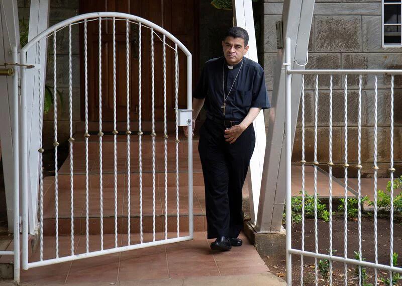 FOTO DE ARCHIVO: Rolando Álvarez, obispo de la diócesis de Matagalpa y crítico del presidente nicaragüense Daniel Ortega, fue encacelado (REUTERS/Maynor Valenzuela/Archivo)