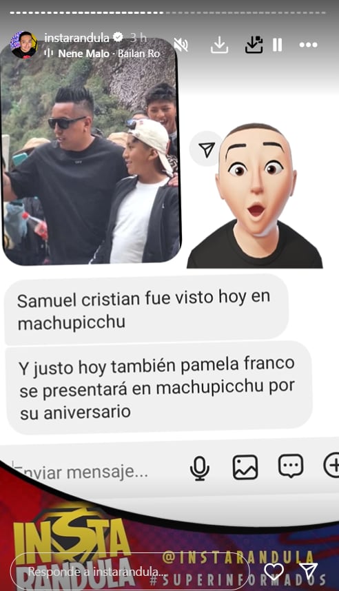 'Ratuja' revela visita de Christian Cueva a Machu Picchu. | Instagram