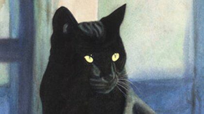 El gato negro también está asociado a la mala suerte.