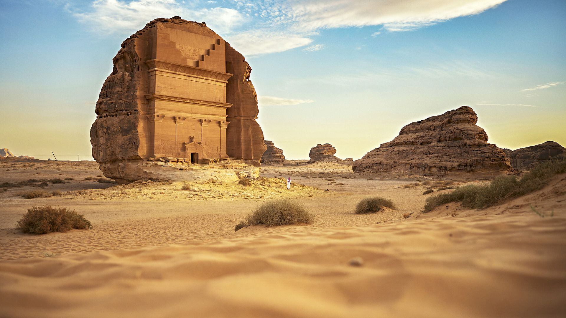 En Al-Ula conviven la historia y la cultura con modernos sitios de entretenimiento y gastronom&amp;a (Getty)