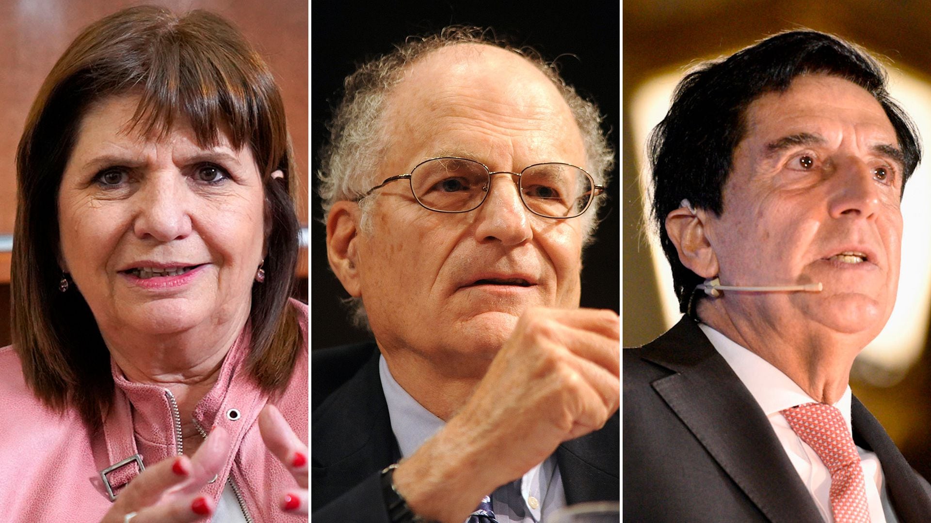 Patricia Bullrich, Thomas Sargent y Carlos Melconian