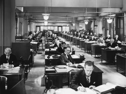 Las oficinas del siglo XX fueron el comienzo de una nueva modalidad de trabajo (Shutterstock)