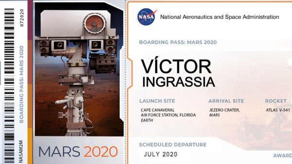 La tarjeta de embarque a la próxima misión con destino a Marte