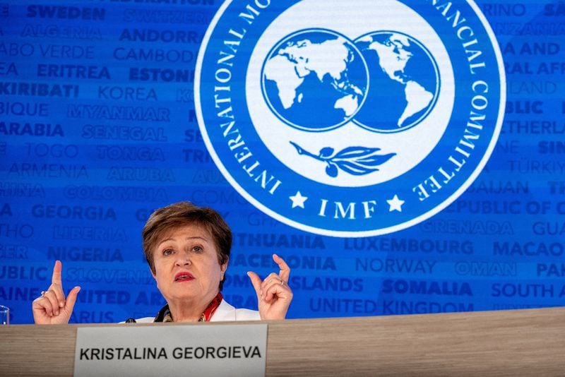 La directora gerente del FMI, Kristalina Georgieva. (Ken Cedeno/REUTERS)