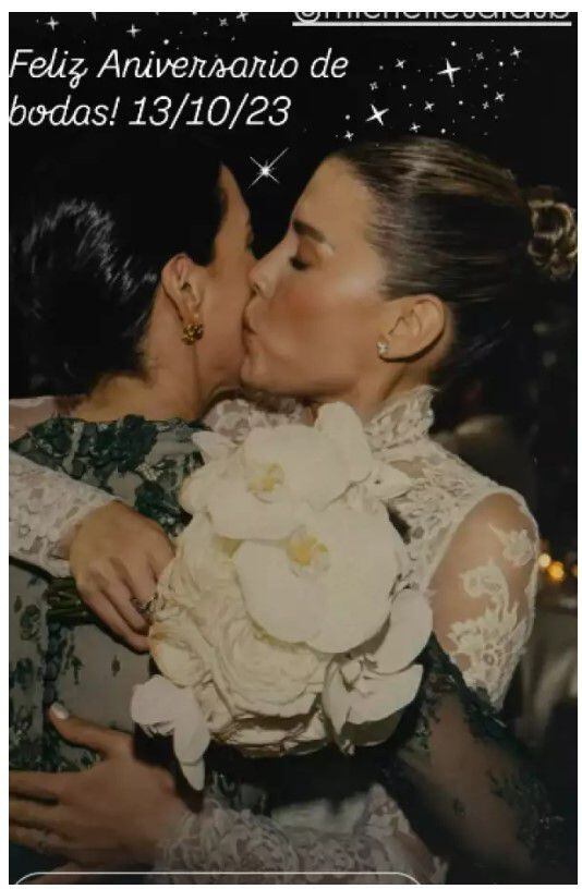 Stephanie Salas compartió una foto emotiva del día de la boda de su hija Michelle (Instagram)