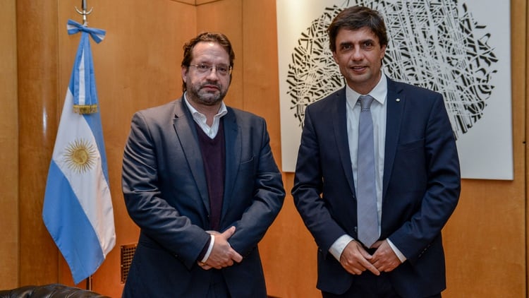 Marco Lavagna junto a Hernán Lacunza