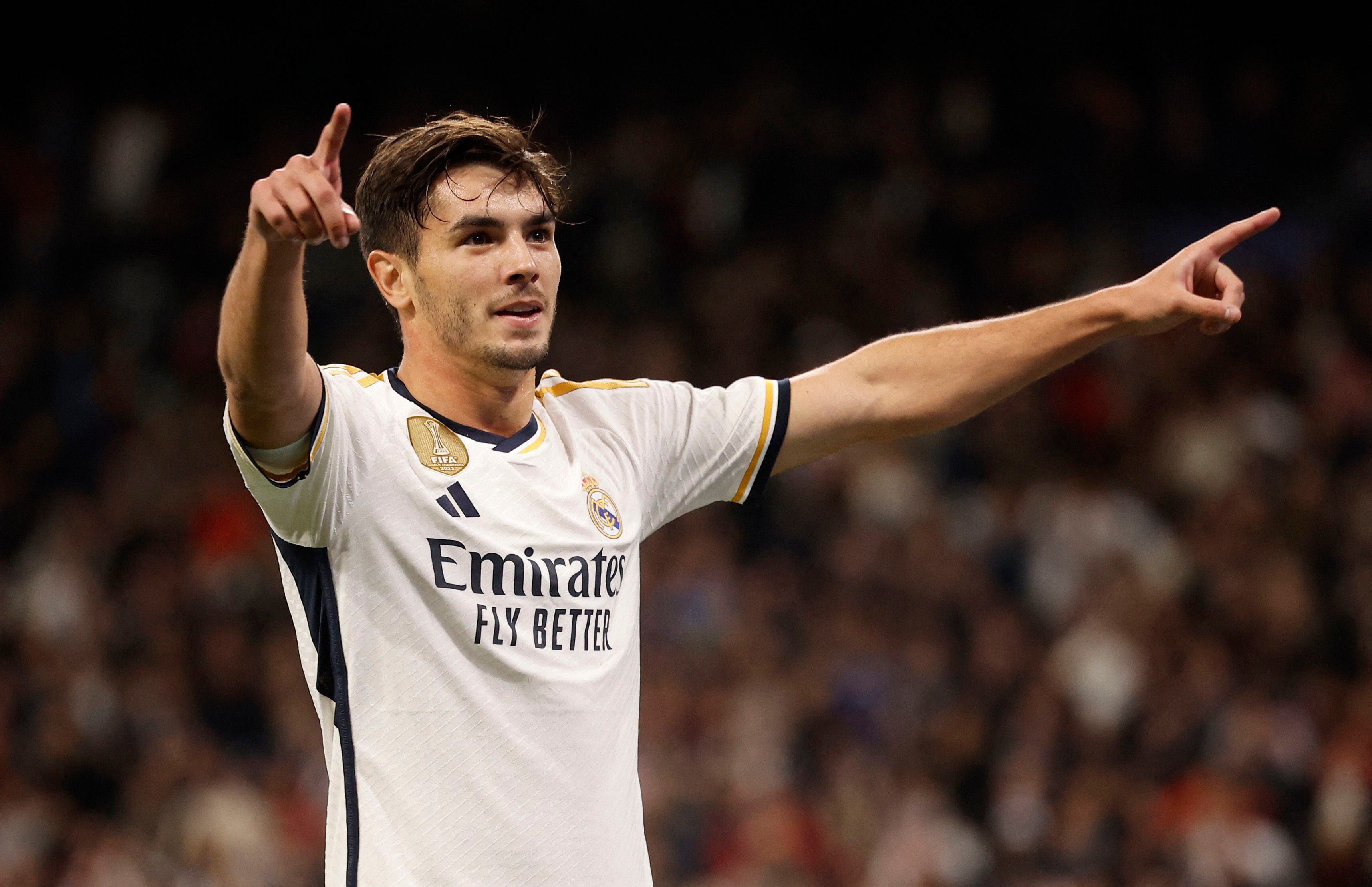 Brahim celebra su gol ante el Braga (REUTERS).