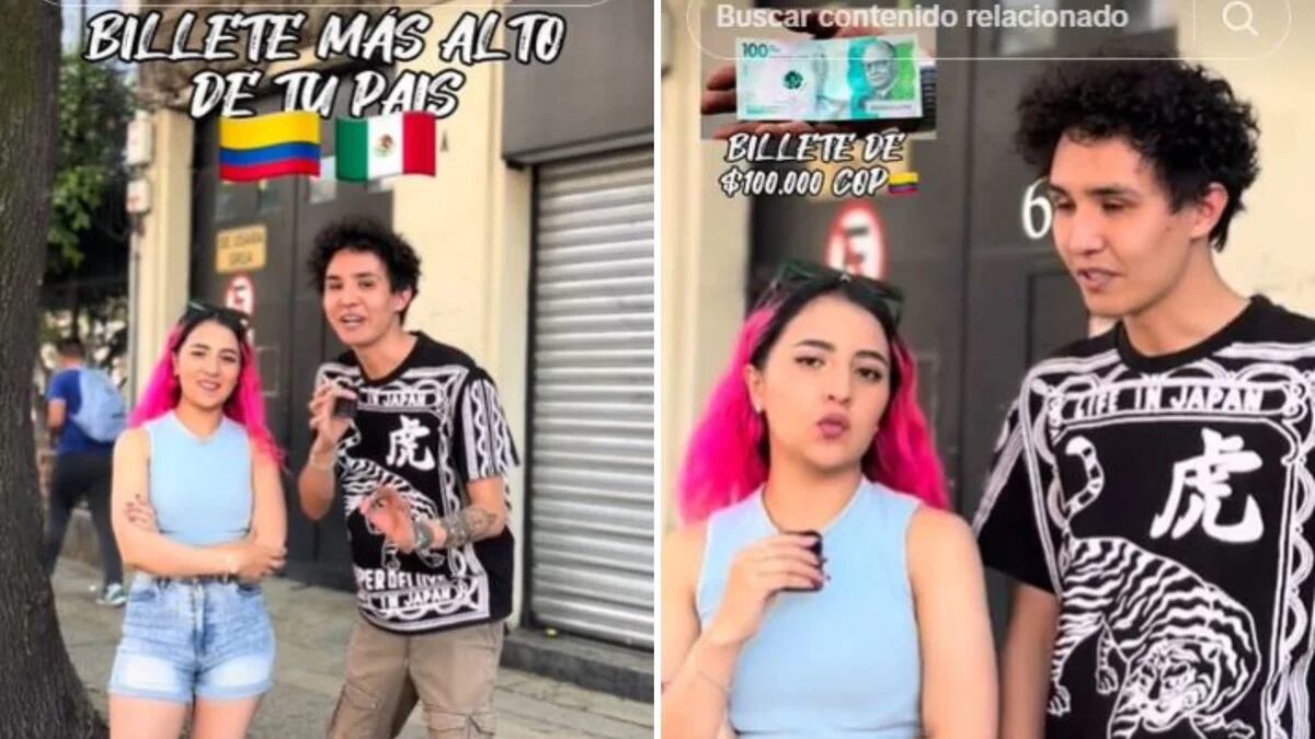 Colombiana y mexicano se viralizan al comparar el valor de su moneda nacional y para qué les alcanza | VIDEO