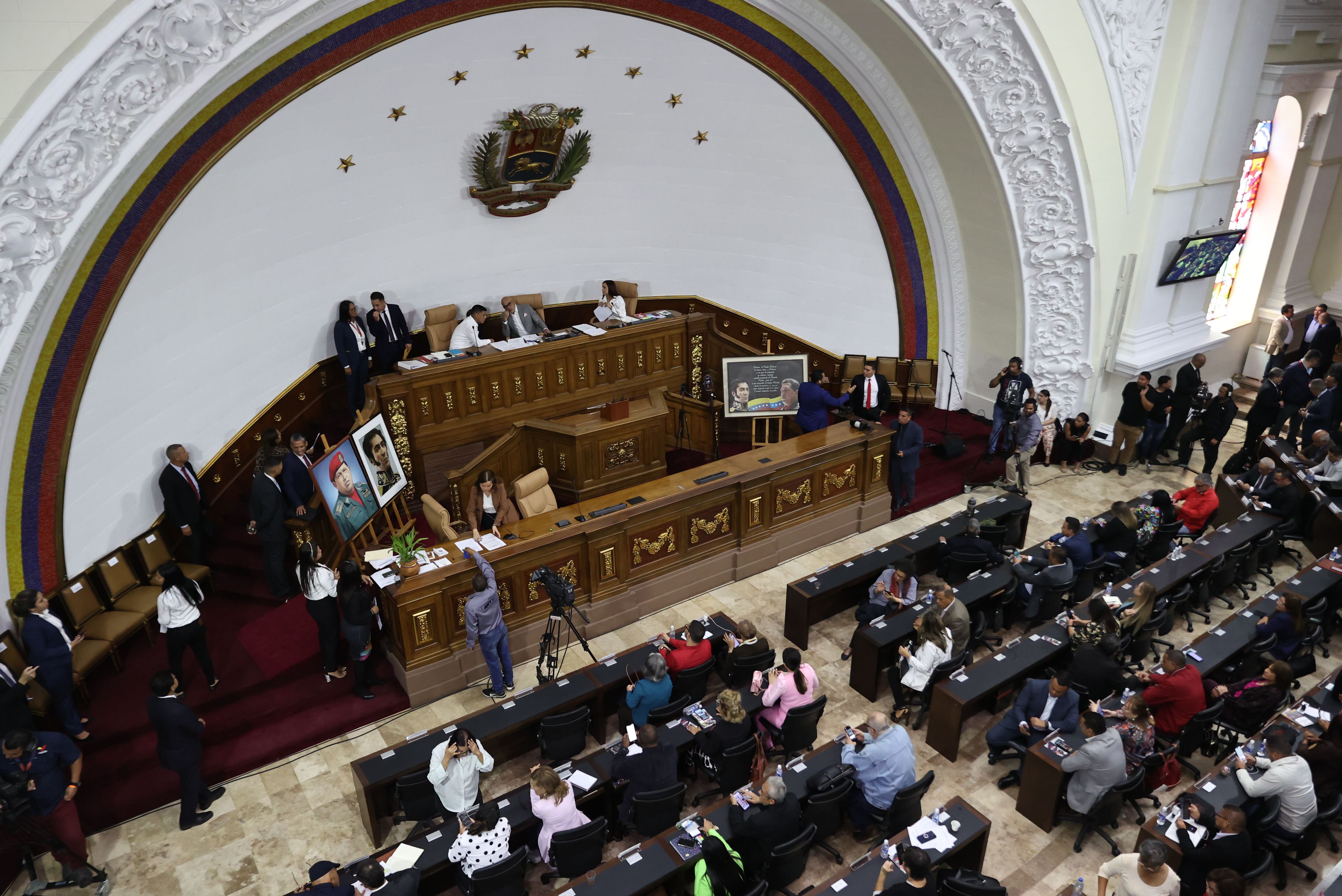 Asamblea Nacional (Parlamento) de Venezuela, en Caracas (Venezuela). EFE/Miguel Gutiérrez
