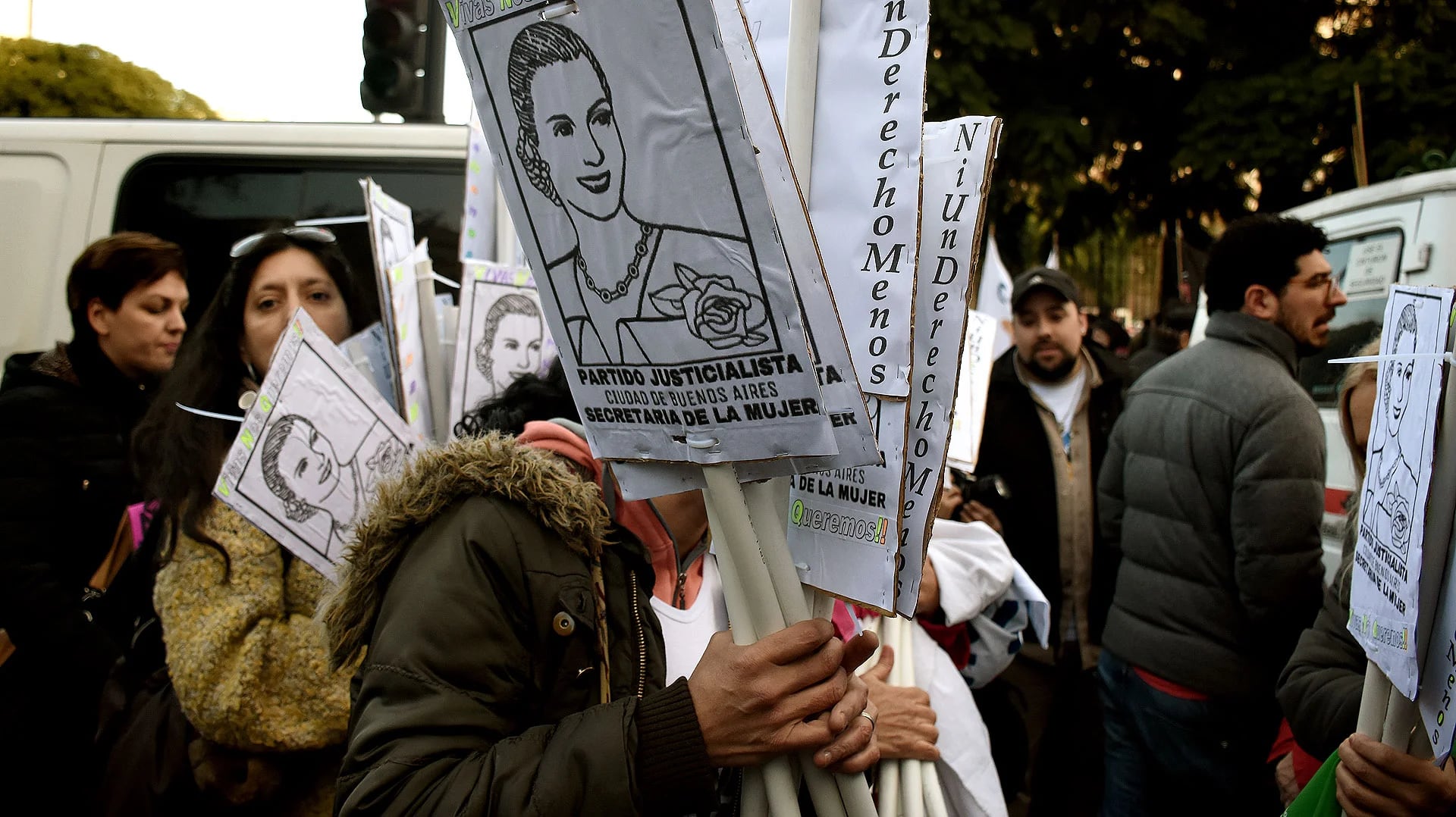 La Secretaría de la Mujer del Partido Justicialista de la Ciudad de Buenos Aires estuvo presente (Nicolás Stulberg)