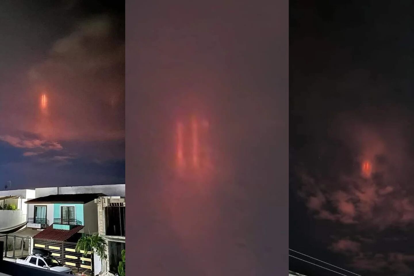 Una misteriosa luz roja iluminó el cielo de Boiro