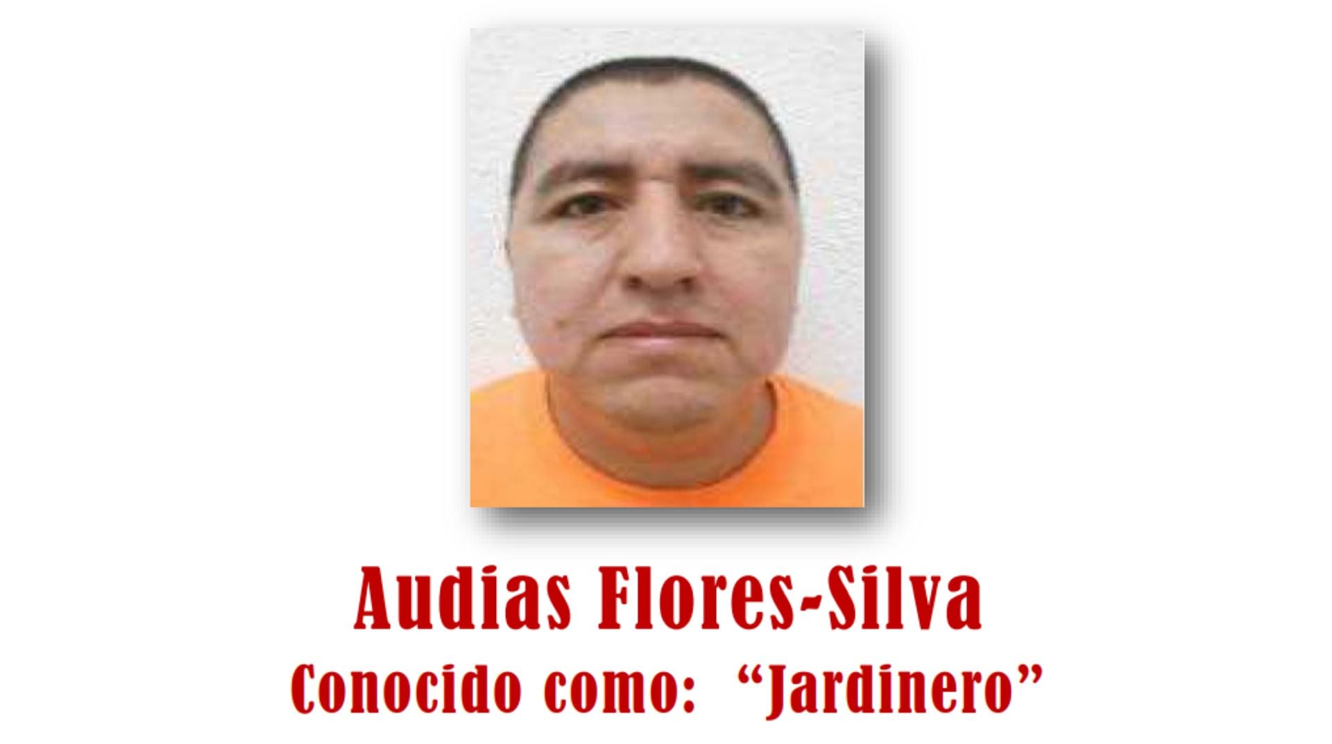 Cartel de búsqueda de Audias Flores Silva, alias 'El Jardinero' del CJNG. (Departamento de Estado de EEUU)