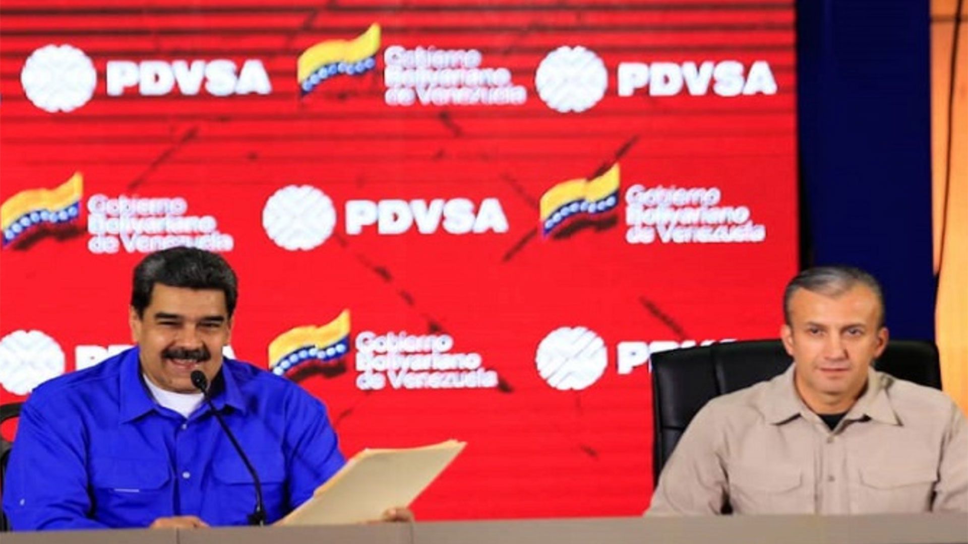 El ex ministro Tareck El Aissami con Maduro