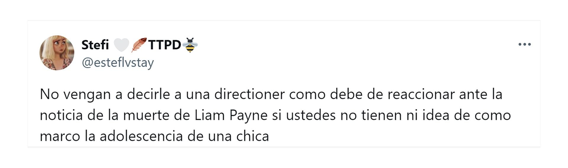 Las reacciones en X tras la muerte de Liam Payne. (Captura de pantalla) 