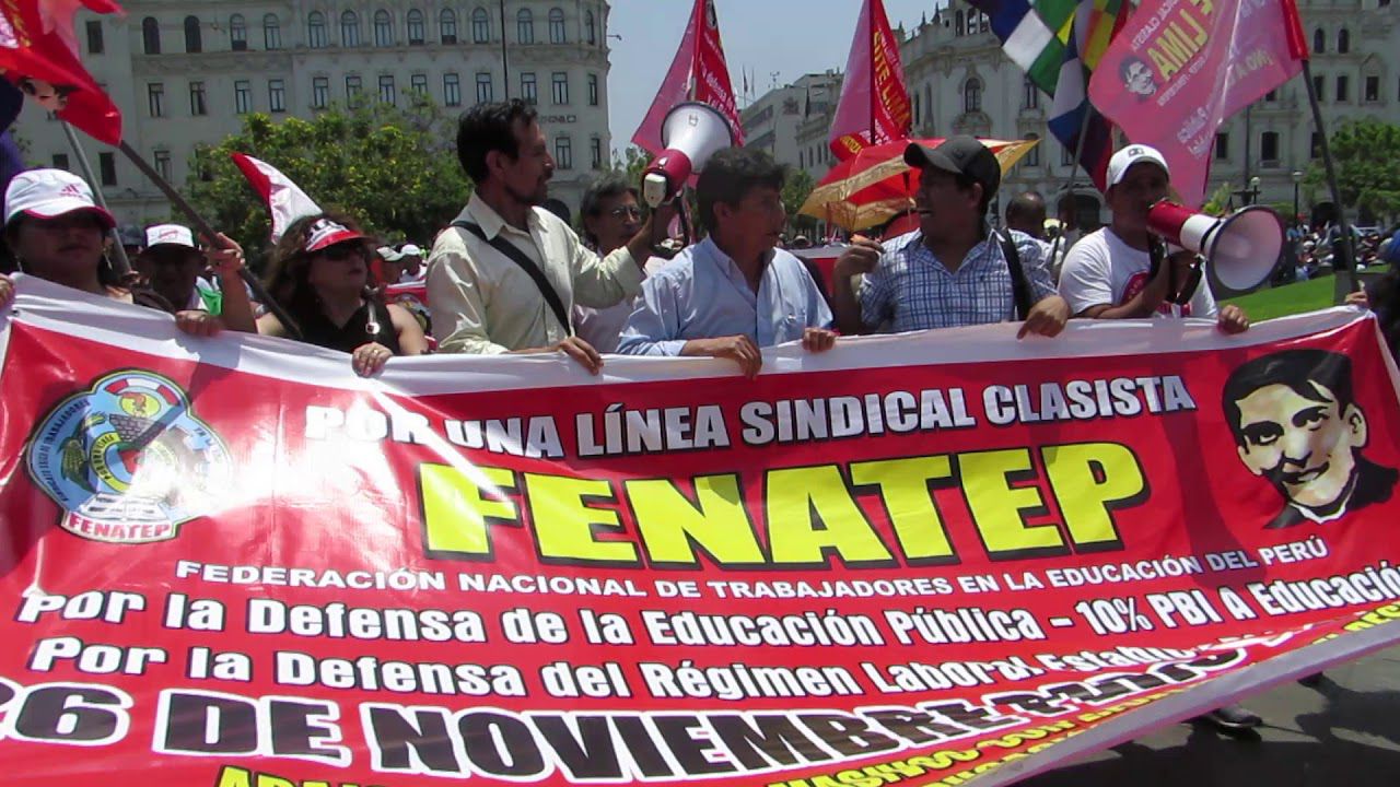 La Federación Nacional de Trabajadores en la Educación del Perú (Fenatep) fue fundada por el expresidente Pedro Castillo. 