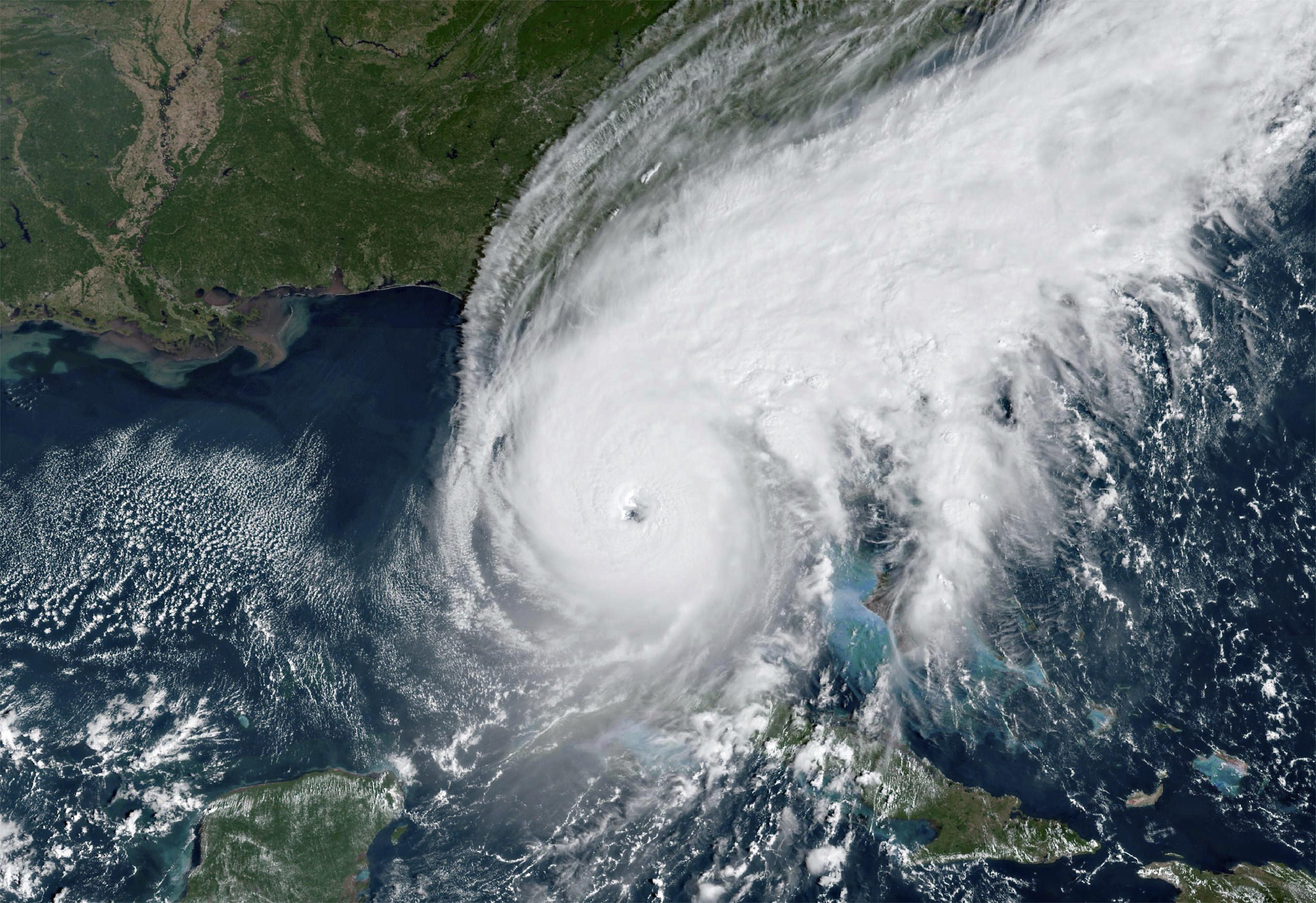 Huracán Ian en la costa oeste de Florida (Europa Press/Eosdis/Nasa)
