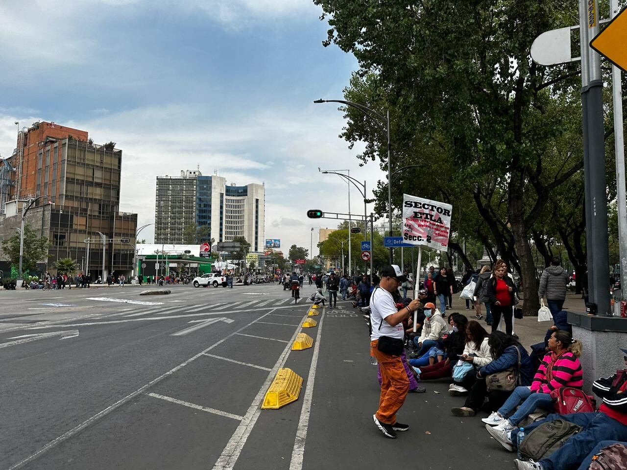 El CNTE se manifiesta en CDMX