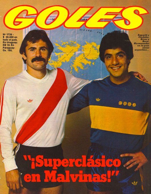 Cacho Cordoba sulla copertina di Goles Magazine