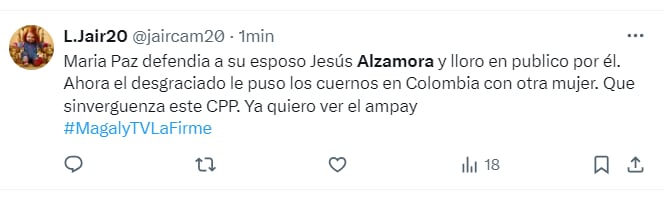 Usuarios reaccionan a ampay de Jesús Alzamora.