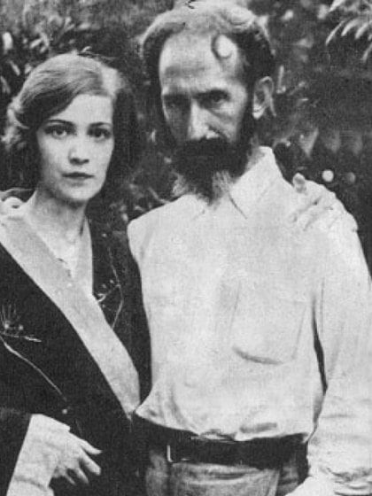 Junto a Ana María Cires, su primera esposa