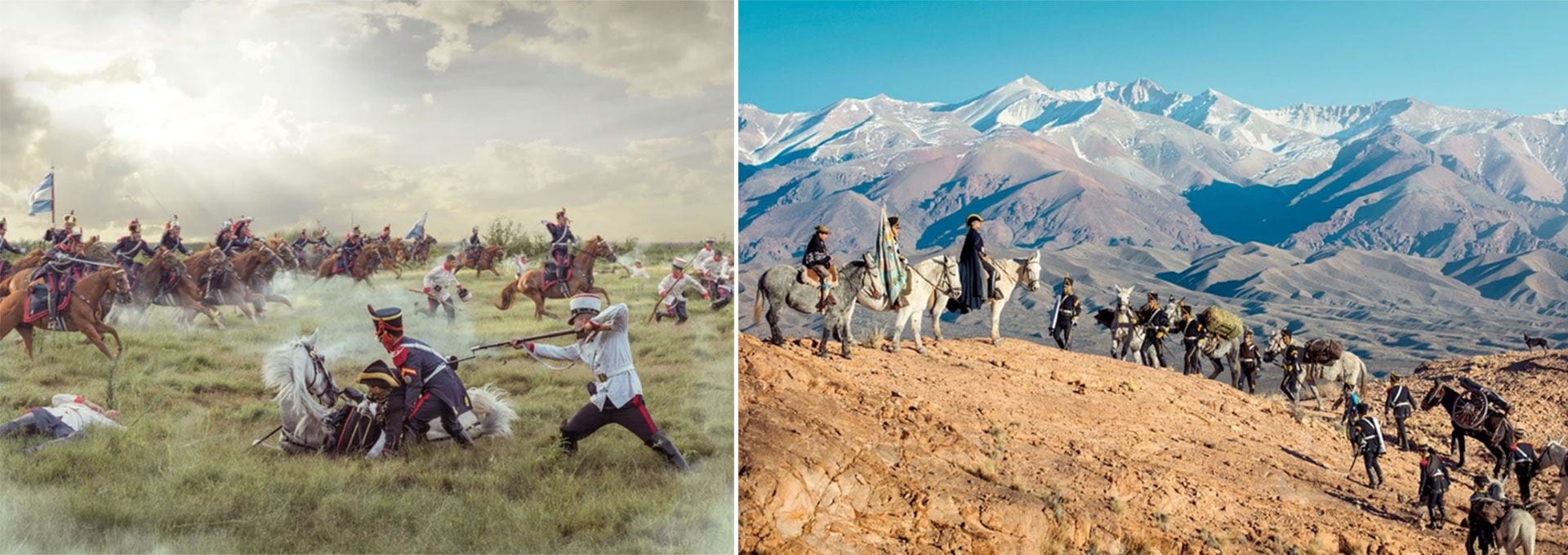 "Combate de San Lorenzo" y "Cruce de los Andes" de Gonzalo Lauda 