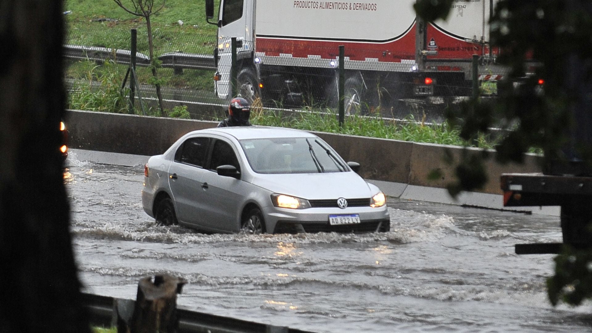 Inundaciones en Villa Lugano. Foto de archivo. 