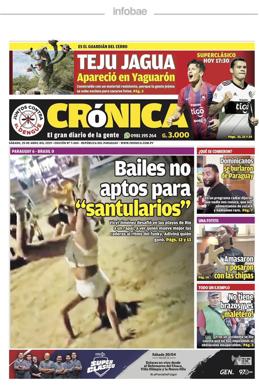 Crónica Paraguay 20 De Abril De 2019 Infobae 7285