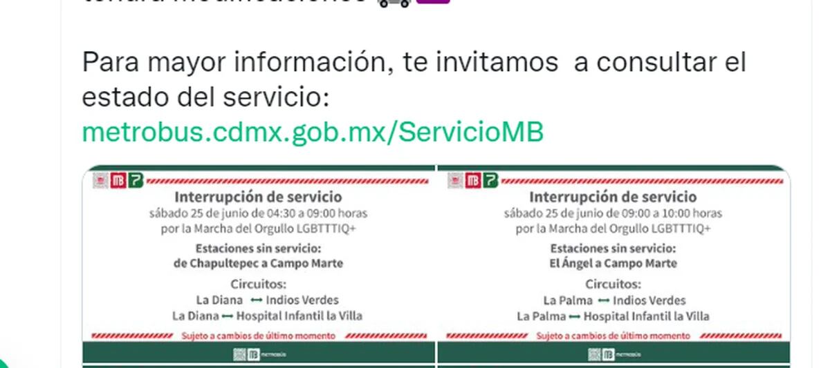 Marcha del 8M en CDMX: Estas son las estaciones de Metro y Metrobús sin  servicio – El Financiero