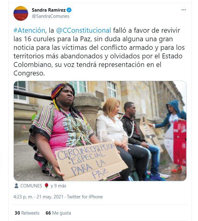 “un Pulso Que Gana La Paz” Políticos Celebran Las 16 Curules Que Serán