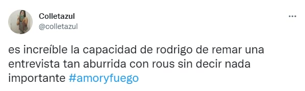 Usuarios de Twitter critican a Rosángela Espinoza tras entrevista en Amor y Fuego.